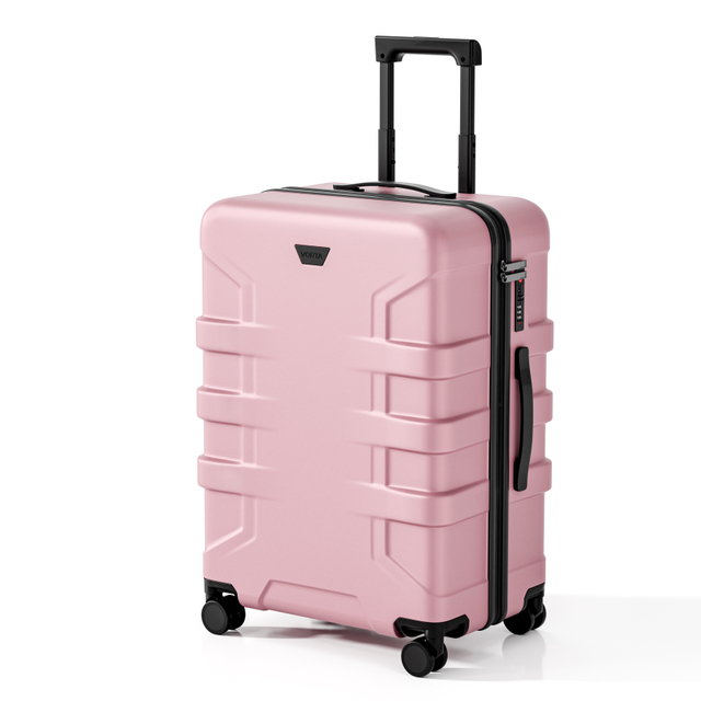Scratch Resistant Armor Horizontal Groove Matte ABS Hard Shell Luggage with Silent Spinner Wheels