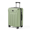 Minimalist Vertical Striped Embossed ABS Trolley Case, Matte Hard Shell Travel Luggage with Smooth Silent Wheels and TSA Combination Lock