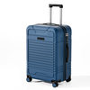 Matte ABS Carry-On Luggage with Horizontal Ribbed Texture, 360° Silent Spinner Wheels & TSA Lock