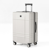 Scratch-Resistant Grid Embossed PP Hard Shell Luggage with Silent Spinner Wheels & Matte Finish