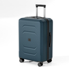 Reinforced V-Groove Pattern PP Luggage, Durable Scratch-Resistant Hard Shell Trolley with Silent Wheels