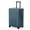 Matte ABS Luggage with Vintage Embossed Pattern, Silent Spinner Wheels & TSA Lock