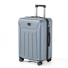 Minimalist Vertical Striped Embossed ABS Trolley Case, Matte Hard Shell Travel Luggage with Smooth Silent Wheels and TSA Combination Lock