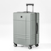 Scratch-Resistant Grid Embossed PP Hard Shell Luggage with Silent Spinner Wheels & Matte Finish