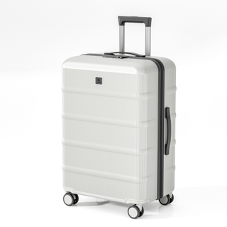 Premium Scratch-Resistant Wavy Stripe-Embossed PP Hard Case Trolley with Silent Wheels & Durable Matte Finish