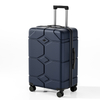 Scratch-Resistant Diamond Pattern Hard Shell Trolley Case with Silent Spinner Wheels