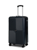 iamond Chevron V-Shape Groove ABS Trolley Case, Hard Shell Travel Luggage with Anti-Scratch Surface, Silent Smooth Spinner Wheels