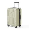 Textured ABS Hard Shell Luggage with Interlocking Square Pattern, Silent Spinner Wheels & TSA Lock