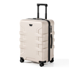 Scratch Resistant Armor Horizontal Groove Matte ABS Hard Shell Luggage with Silent Spinner Wheels