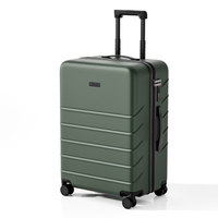 Horizontal Groove Matte ABS Hard Shell Luggage with Silent Spinner Wheels