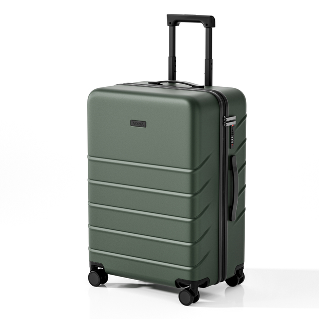 Horizontal Groove Matte ABS Hard Shell Luggage with Silent Spinner Wheels
