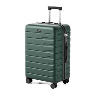 ardside Grooved Carry-On Luggage, Lightweight Impact-Resistant Travel Case with Double Spinner Wheels and Recessed TSA-Approved Lock.