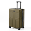 Matte ABS Luggage with Vintage Embossed Pattern, Silent Spinner Wheels & TSA Lock