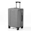 Textured ABS Hard Shell Luggage with Horizontal Stripe Embossed Design, Silent Spinner Wheels & TSA Lock