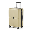 Sleek Grooved Matte Finish Hard Shell Trolley Case with Smooth-Rolling Double Spinner Wheels