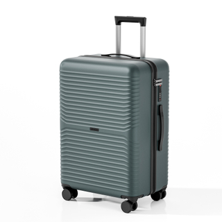 Heavy-Duty Horizontal Fine Groove Embossed ABS Hard Case Trolley, Scratch-Resistant Matte Finish with Silent Smooth-Rolling Wheels
