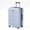 Premium Scratch-Resistant Wavy Stripe-Embossed PP Hard Case Trolley with Silent Wheels & Durable Matte Finish