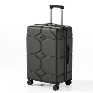 Scratch-Resistant Diamond Pattern Hard Shell Trolley Case with Silent Spinner Wheels