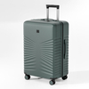 Scratch-Resistant Radial Fan Embossed PP Hard Shell Luggage with Silent Spinner Wheels & Matte Finish