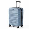 Matte ABS Hard Shell Luggage with Textured Embossed Design, Silent Spinner Wheels & TSA Lock