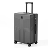 Matte ABS Luggage with Vintage Embossed Pattern, Silent Spinner Wheels & TSA Lock