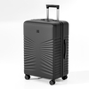 Scratch-Resistant Radial Fan Embossed PP Hard Shell Luggage with Silent Spinner Wheels & Matte Finish