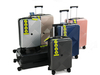 Scratch-Resistant Diamond Cross Groove PP Hard Shell Luggage with Silent Spinner Wheels