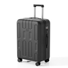 Textured ABS Hard Shell Luggage with Interlocking Square Pattern, Silent Spinner Wheels & TSA Lock