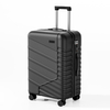 ABS Hard Shell Luggage with Diagonal Stripe Design, Silent Spinner Wheels & TSA Lock