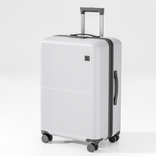 Premium Scratch-Resistant Fine Stripe-Embossed PP Hard Case Trolley with Silent Wheels & Durable Matte Finish